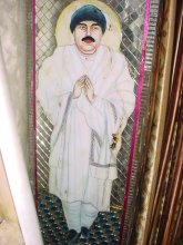 Image of Chaman Lal on Mandir Wall