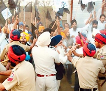 Protest: Black Flags by Panthic Groups