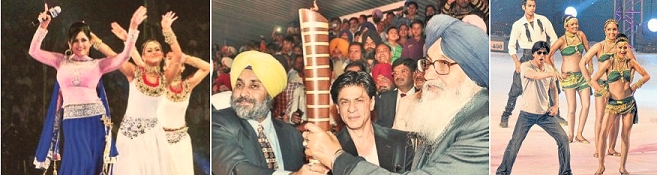 LECHERS AND SCOUNDRELS: Raunchy entertainers being promoted by the Badal Family