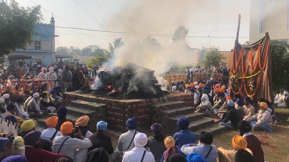 Antim Saskar of Giani Mohan Singh Ji at Gurdwara Akhand Prakash Grounds