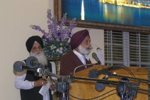 Col. GS Sandhu at Gurdwara Sahib San Jose