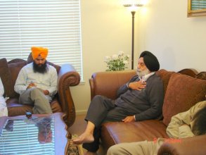 Col. GS Sandhu being interviewed