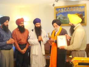 Col. GS Sandhu being Honored
